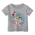 thumbnail image 3 of Hiijoy Toddler Girls Cartoon Graphic Short Sleeve T-Shirt Summer Casual T-Shirt, Sizes 1-13, 3 of 3