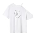 thumbnail image 1 of Camiseta para mujer con cuello redondo, camiseta de manga corta para desplazamientos y viajes S, 1 of 7