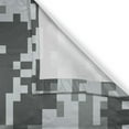 thumbnail image 3 of Ambesonne Camo Kitchen Curtains, Pixel Effect Digital Grey, 55"x45", Grey Pale Grey Grey, 3 of 3