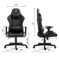 thumbnail image 5 of Gaming Chair with Zodiac Star Sign, Gemini Astrology Logo Ergonomic Computer Chair with Headrest Lumbar Support Recliner Height Adjustable Swivel Office Desk Chair, Constellation, 5 of 7