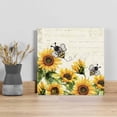 thumbnail image 6 of Canvas Print Wall Art Oil Paintings Vintage Yellow Sunflower Bees Picture Prints Artwork for Living Room Kitchen Bathroom Bedroom, 6 of 9