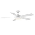 thumbnail image 4 of Odyssey Indoor and Outdoor 5-Blade Smart Ceiling Fan 54in Matte White with 3000K LED Light Kit and Remote Control, 4 of 4