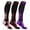 Purple/Pink/Red, variant on XTF High-Intensity Run+ Sports Knee-High Compression Socks (3-Pairs or 6-Pairs)