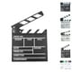 thumbnail image 3 of Injueey Director Film Clapboard Escena de acción Clapper Board Película de Clap Slate Theatre Party Decoration Movie Clapper Board Accesorios para fotos negro L, 3 of 6