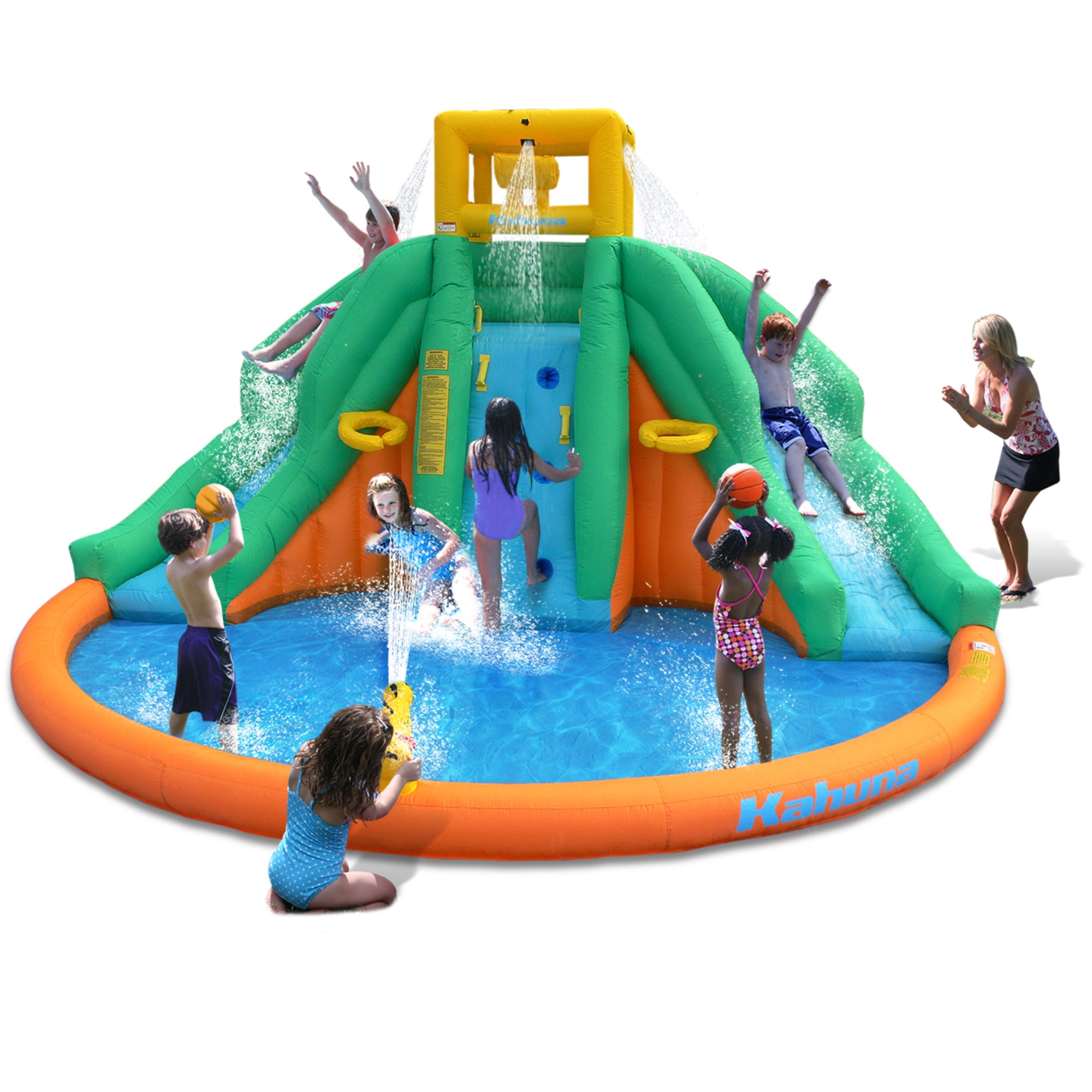 Buy Magic Time - Twin Peak Water Park 14 Inflatable Water Slide Online ...