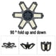 thumbnail image 2 of LED Garage Lights-Mini Ceiling Lights with 6 Adjustable Panels Deformable Fan Lamp Celling 100-265V 1500LM 6500K E27/E26 for Attic, Basement, 2 of 5