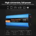 thumbnail image 3 of Pure Sine Wave Power Inverter 2000W Dc 12V To Ac 220V 2 Usb 2 Sockets, 3 of 8