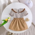thumbnail image 3 of Hienoo Infant Girl Summer Outfits Cute Striped Short Sleeve Top Skirt Set, Sizes 6M-3T, 3 of 6