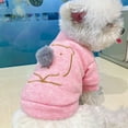 thumbnail image 3 of Fleece Dog Vest Clothes, Warm Dog Shirt Pullover Sweater Pet Coat Jacket Apparel for Fall Winter Christmas Wearing, 3 of 8