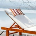 thumbnail image 7 of Waterproof Outdoor Lounge Chair Pillow Cover Striped Headrest Cushion with Insert for Patio Furniture, Garden Poolside Deck Chaise Longue Accent, 7 of 7