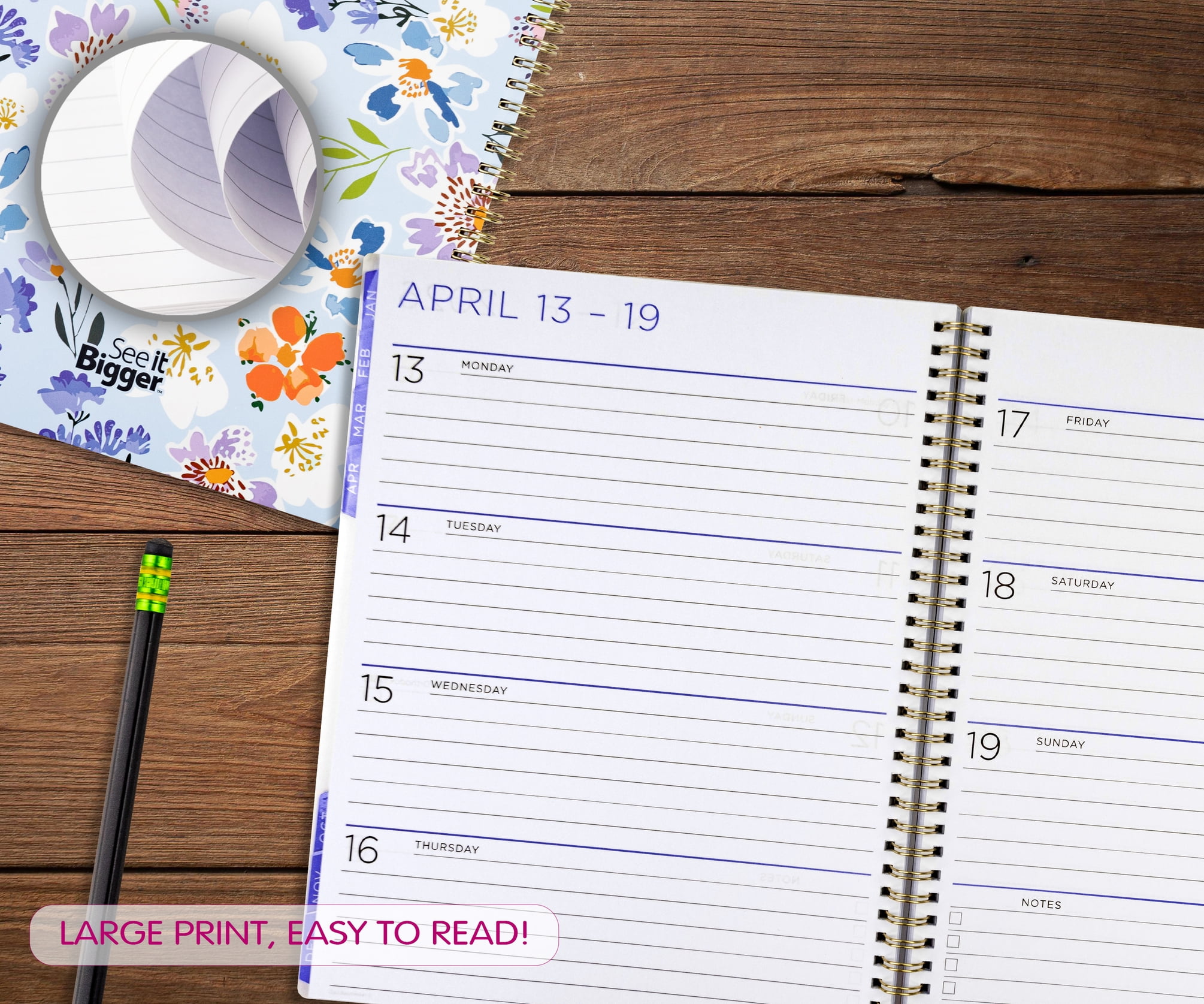 See&nbsp;it Bigger&nbsp;15-Month Monthly&nbsp;Weekly&nbsp;Planner Large&nbsp;9″x 11" October&nbsp;2025 -December&nbsp;2026
