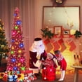 thumbnail image 3 of Fall Tree Home Decor Pop Up Tree with Lights & Timer & Modes Collapsible Tinsel Pencil Tree for Autumn Harvest Porch Thanksgiving Party Decorations Maple Leaves, 3 of 7
