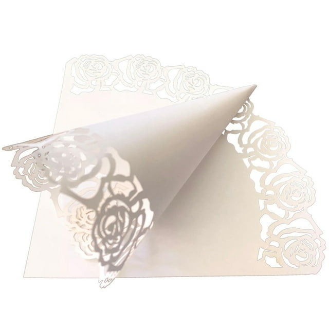 Coofit 25PCS Wedding Confetti Cone DIY Multipurpose Paper Cone Wedding Party Favor