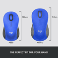 thumbnail image 4 of Logitech Signature M550 L Full Size Wireless Mouse, For Large Sized Hands, 2-Year Battery, Silent Clicks, Bluetooth, Blue, 4 of 8