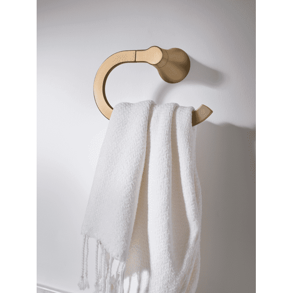 Moen Inc Moen Mikah Towel Ring - Pack of 2 — Concealed-Screw Wall-Mount, Coordinated Bath Collection