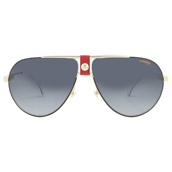 Carrera CA 1033/S Metal Unisex Aviator Fashion Sunglasses Gold/Red 63mm Adult