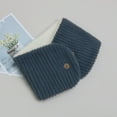 thumbnail image 4 of Mosey Thick Warm Fleece Lined Scarf Soft Comfortable Unisex Neck Warmer Solid Color Button Closure Winter Scarf for Cold Weather, 4 of 8