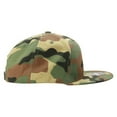thumbnail image 4 of Decky 1047 6 Panel High Profile Structured Camo Snapback Hat-Woodland, 4 of 6