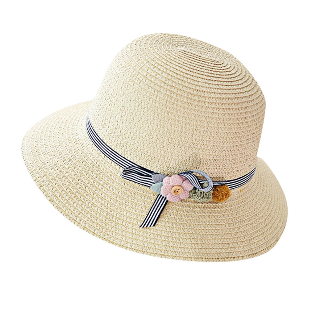 Easytoy Ladies Women Casual Wide Brimmed Floppy Foldable Beach Hat