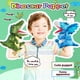 thumbnail image 2 of Marionetas de mano, juguetes infantiles, dinosaurios de peluche, peluches, juegos interactivos para niños y niñas de 3 a 8 años (Tyrannosaurus + Triceratops), 2 of 5