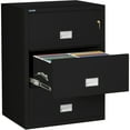 thumbnail image 4 of Phoenix Safe Lateral 31 inch 3-Drawer Fireproof File Cabinet with Key Lock, Water Seal, Black, LAT3W31B, 4 of 6