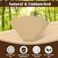thumbnail image 4 of 100 Count #4 Cone Coffee Filters 8-12 Cup Natural 4 Paper fits for Pour Over and Drip Maker Unbleached Chlorine Free, 4 of 4