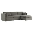 thumbnail image 3 of CHITA Oversized Modular Sectional Sofa Set with Storage Ottoman,Extra Large L Shaped Sofa Couch with Reversible Chaise,4 Seat Modern Modular Sofa for Living Room,Fossil Gray,112 inch Width, 3 of 12