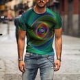 thumbnail image 6 of JINMGG Mens Tops under $5,Men's Unisex Daily T Shirt 3D Print Graphic Prints Animal Print Long Sleeve Tops Casual Bloue,Green XXL, 6 of 9