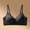 Black, variant on Women' s Solid Color Lift-and-Shape Wirefree Bra Seamless, Breathable Everyday Lingerie with Gentle Support and Smooth Folding Design Size L