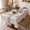 Brown Wheat-102" x 55" (Rectangular), variant on Rustic Waterproof Linen Tablecloth Heavy Weight Beige Embroidery Table Cloths For Rectangle Tables Burlap Farmhouse Covers (coffee Leaves 55''x 70'')