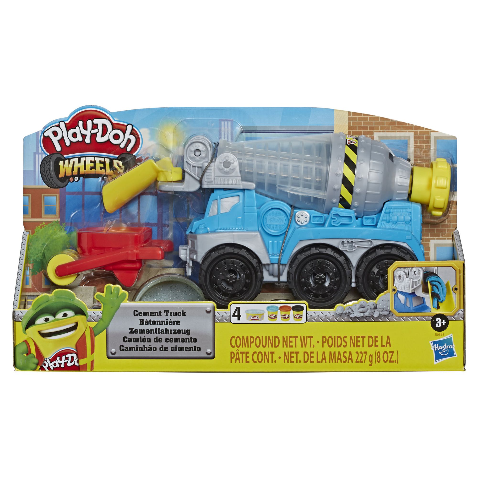 Play-Doh Wheels Cement Truck Play Dough Set - 4 Color (4 Piece) - image 3 of 9