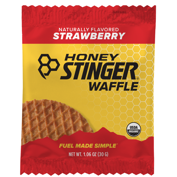 Honey Stinger Organic Energy Waffles, Strawberry Flavored , 16 Ct
