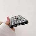 thumbnail image 4 of for Samsung Galaxy Z Flip 4 2022 Case, Cute Fashion Sexy Houndstooth Leather Phone Case with Ring Stand Hard PC Bumper Ultra-Thin Flip Protector for Galaxy Z Flip 4 Women Girls, 4 of 15