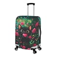 thumbnail image 2 of HELLHERO Black Cat Rose Baggage Covers Polyester Anti Stain Quick Disassembly Luggage Protective Case for Family, 2 of 7