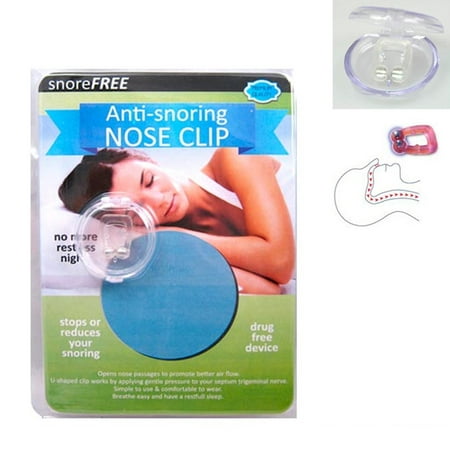 Stop Snore Free Anti Snoring Nose Clips Sleep Aid Guard Night Device On Tv