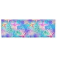 thumbnail image 6 of Yayeee Kitchen Valance Rod Pocket 54" x 18" Living Room Window Curtain, Neon Starfish Pattern, 6 of 6