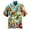A-Light Blue614, variant on XIAOCHA Men's Parrot Hawaiian Shirt Camp Collar Short Sleeve Tropical Print Button Up Blouse Vibrant Casual Beach Party Going Out Top