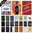 thumbnail image 2 of Letrero de hojalata vintage de whisky con diseño de pared oxidada, placa decorativa de metal para pub, bar, club, cueva de hombre, decoración de pared, 2 of 5