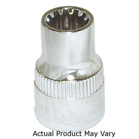 

K Tool 20709 Chrome Spline Socket 3/8 Drive 9mm