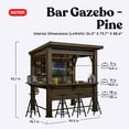 thumbnail image 2 of Signature 6x7 Patio Gazebo Bar – Ideal for Outdoor Cooking and Entertaining, Pine, 2 of 14