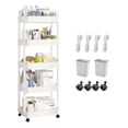 thumbnail image 4 of Carrito Auxiliar Organizador Multiusos 5 Niveles 360° Ruedas, Color Blanco, 4 of 4