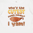 thumbnail image 4 of Inktastic Who's the Cutest Sweet Potato? I Yam Funny Thanksgiving Boys or Girls Baby T-Shirt, 4 of 5