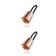 thumbnail image 2 of Jumpingount Lazos para el cabello Alta elasticidad Topknot Cola de caballo Anillo Accesorios para peinados Oro rosa 2Conjunto, 2 of 6