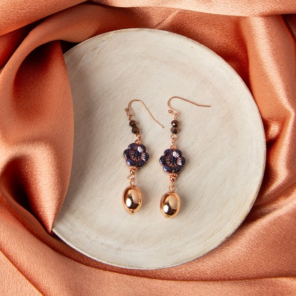 Howard's Wild Spirit Flower Linked Western Drop Earrings for Women