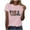 Pink-Tops, variant on Independence Day Shirts for Women Summer Patriotic USA Flag Pattern Tshirts Cute Short Sleeve Tees Comfortable Crew Neck Blouses Tops