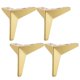 thumbnail image 1 of Juego de 4 patas triangulares para sofá, sillón reclinable o sofá de dos plazas. Oro 13cm, 1 of 9