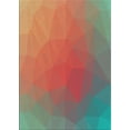 thumbnail image 1 of Ahgly Company Machine Washable Indoor Rectangle Transitional Grapefruit Red Area Rugs, 4' x 6', 1 of 7