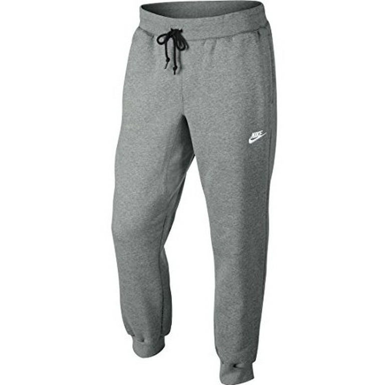 Ru Milepæl skarp Nike Mens AW77 Cuffed Fleece Sweatpants Dark Grey/White 598871-063 Size  Large - Walmart.com