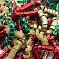 thumbnail image 4 of Nœuds bouclés traditionnels rouge, vert et or, ensemble de 4 mcx par Holiday Time, 4 of 5