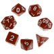 thumbnail image 5 of FELTECHELECTR Juego de dados poliédricos de 4 caras y 20 caras, acrílicos, para juegos de D&D (marrón), 5 of 6